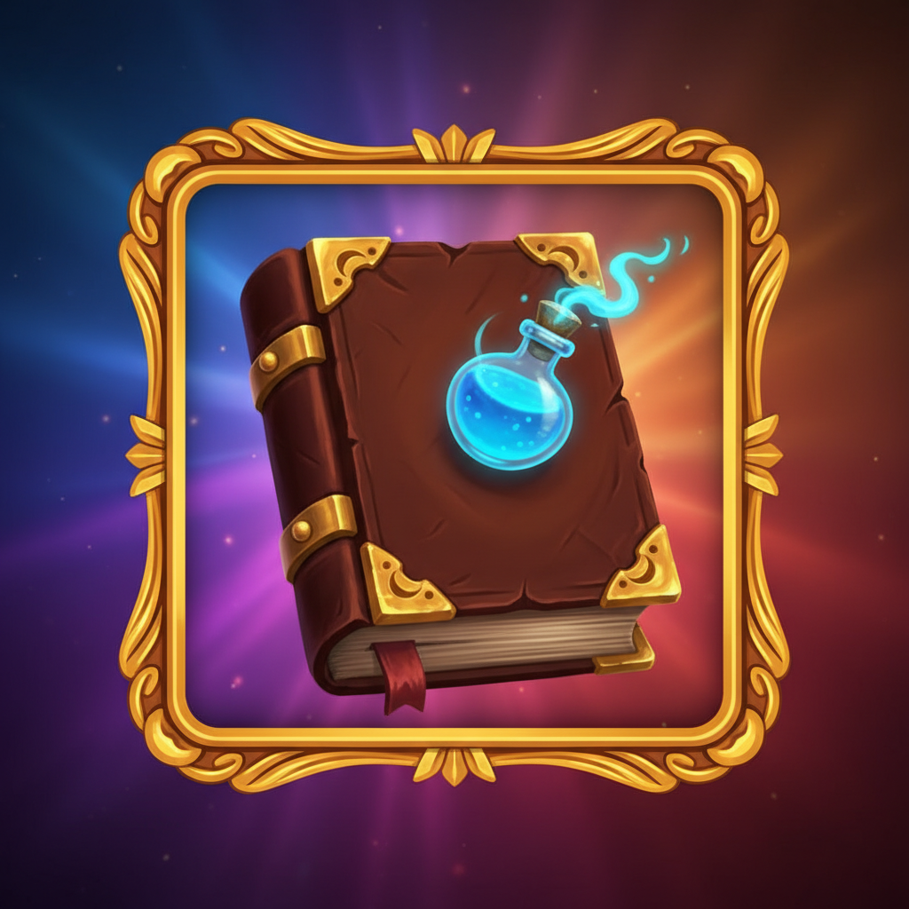 Spell Book symbol in Blue Wizard — pays 1500x at max